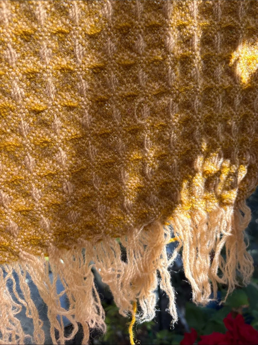 Vintage cozy waffle